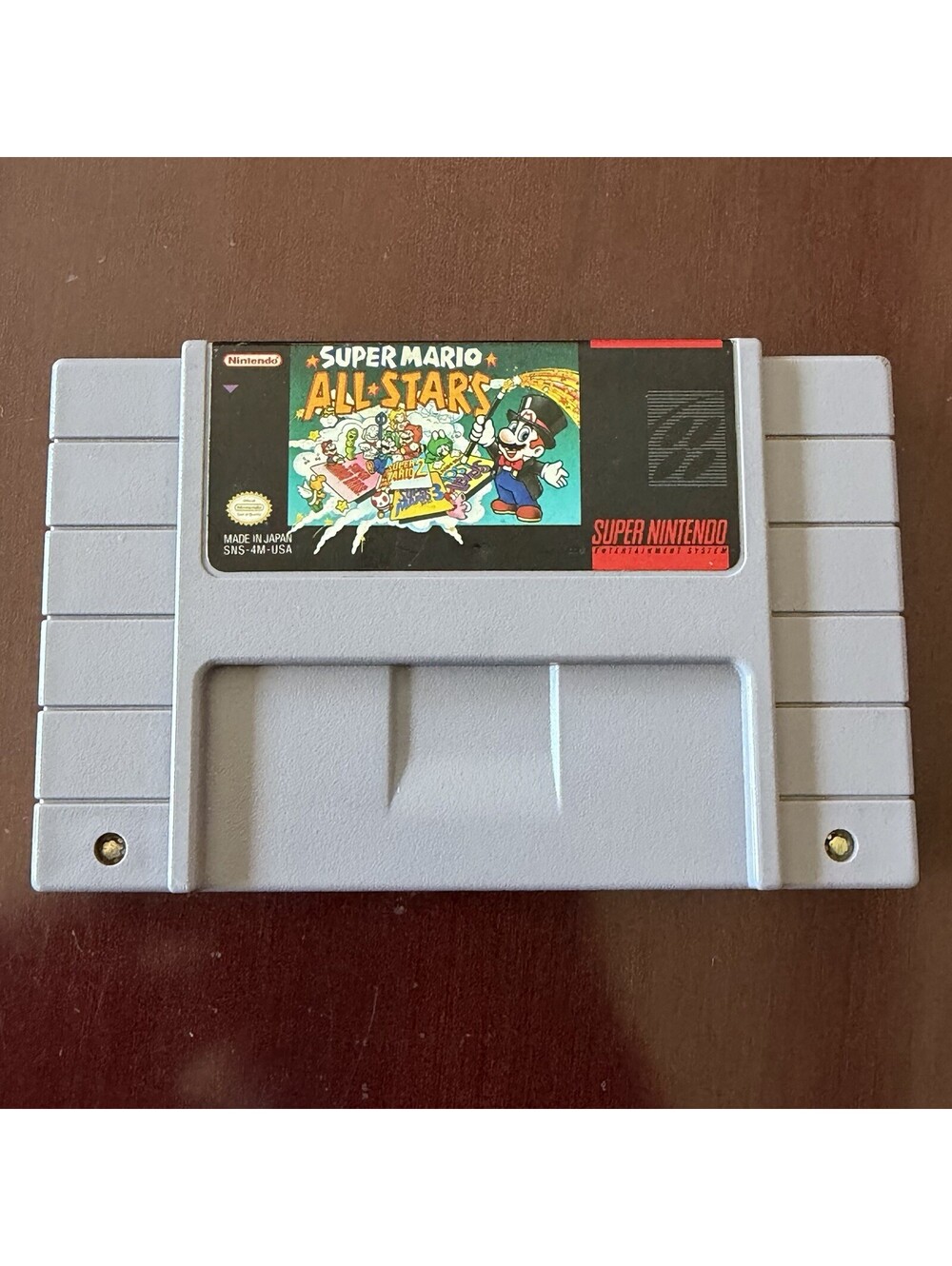 Super Mario All-Stars SNES Tested Clean Working Authentic Nintendo Cartridge